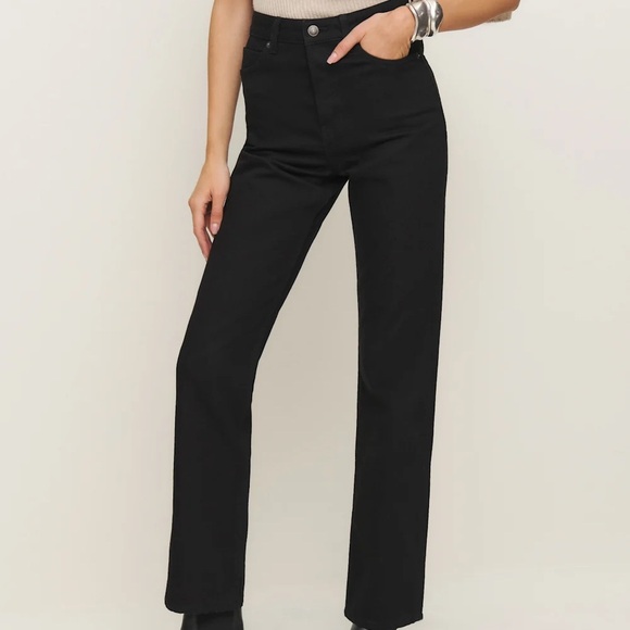 Reformation Cynthia High Rise Straight Jeans - Picture 1 of 11